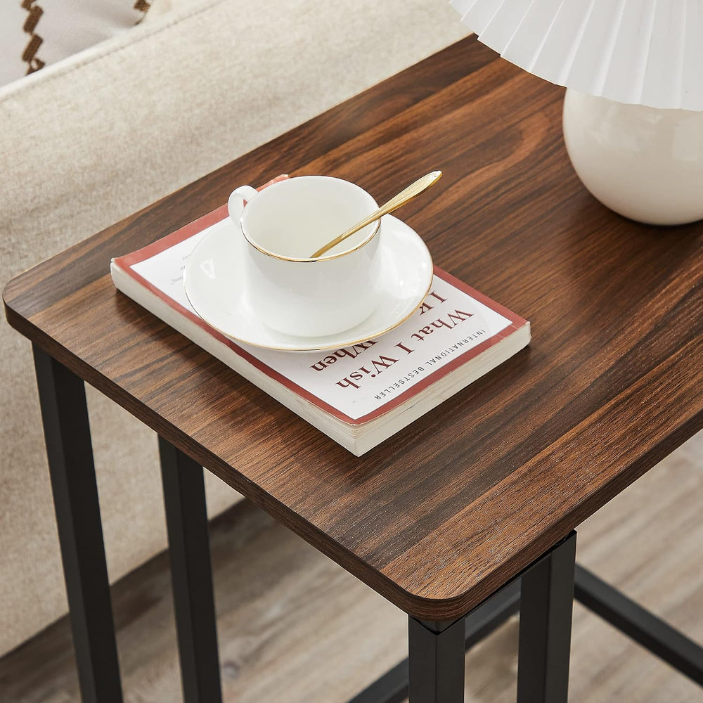 VASAGLE C Shape End Table for Couch or Sofa, Industrial Small Side Table | TV...