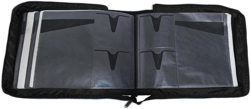 DVD CD Storage Case with Extra Wide Title Cover Pages for Blu Ray Movie Music...