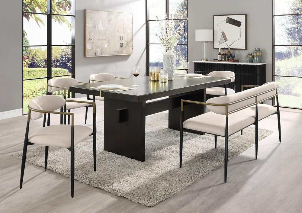 Acme Jaramillo Bench in Beige and Black