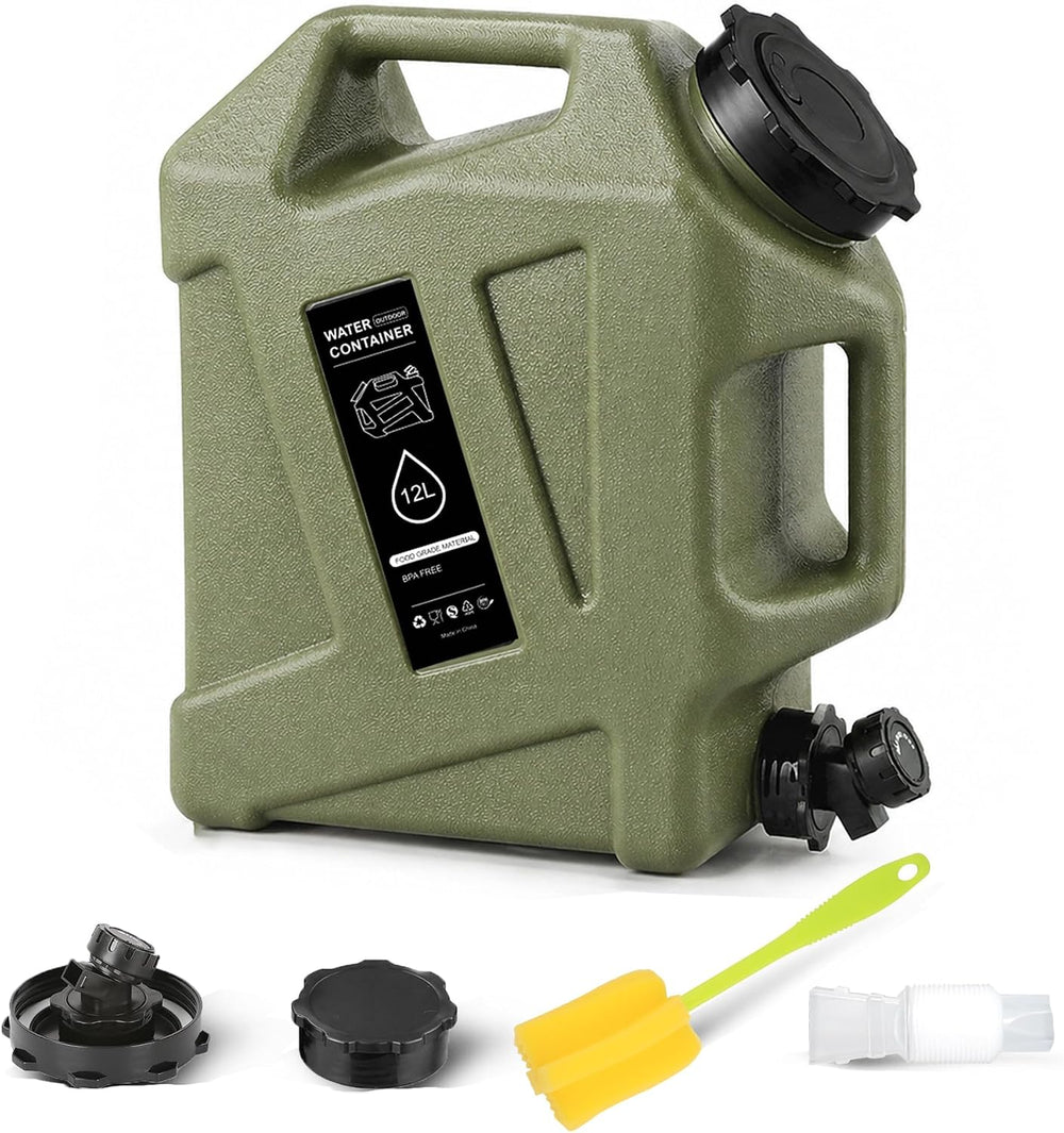 3.2/5 Gallon Water Jug with Spigot, Camping Water Jug, Water Storage Containe...