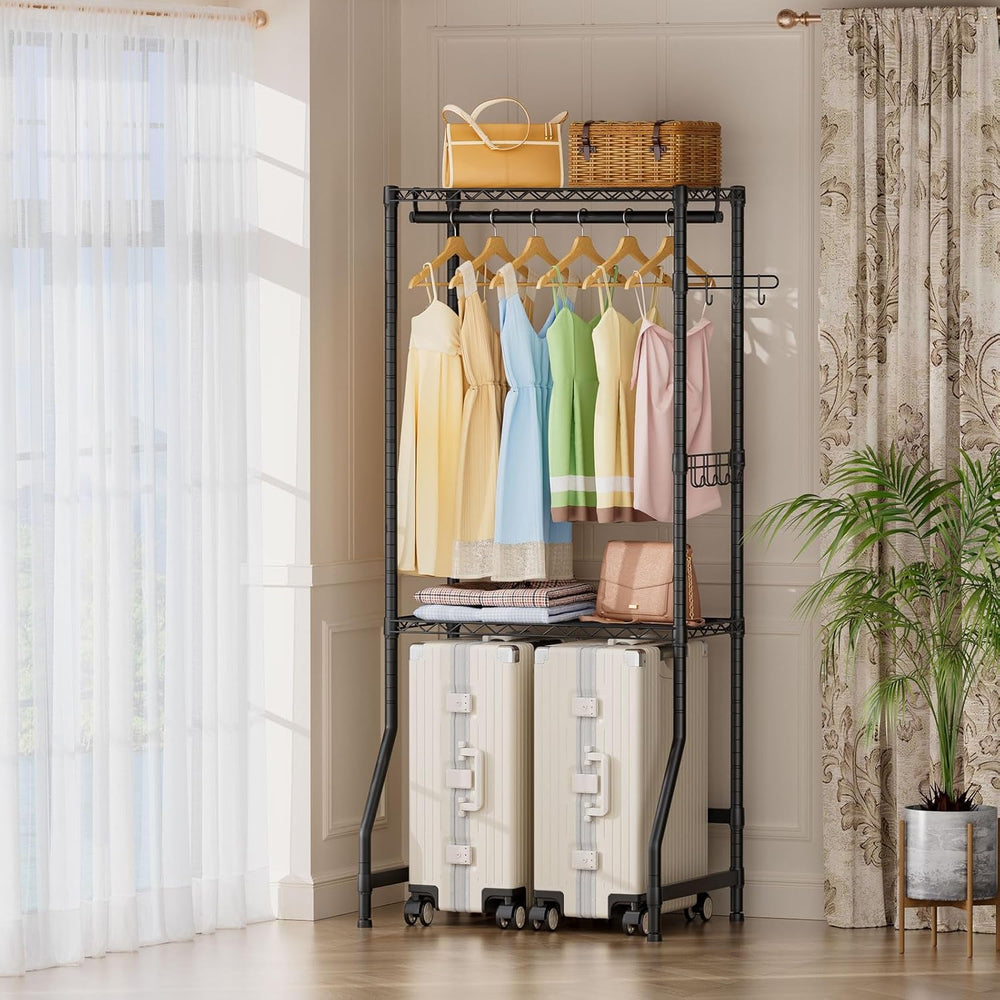 Golpart Over Washer and Dryer Shelves,2 Tier Adjustable Height Wire Shelving ...
