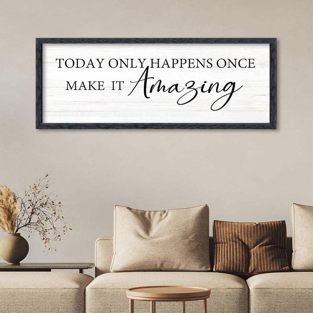 AuraPeak Inspirational Quotes Office Wall Decor, Black, 40"×15"