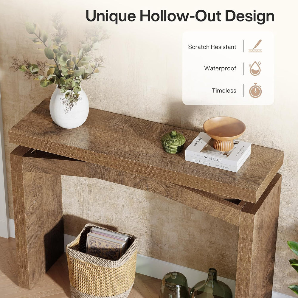 Tribesigns 40-Inch Console Table for Entryway, Farmhouse Wood Entry Table | S...
