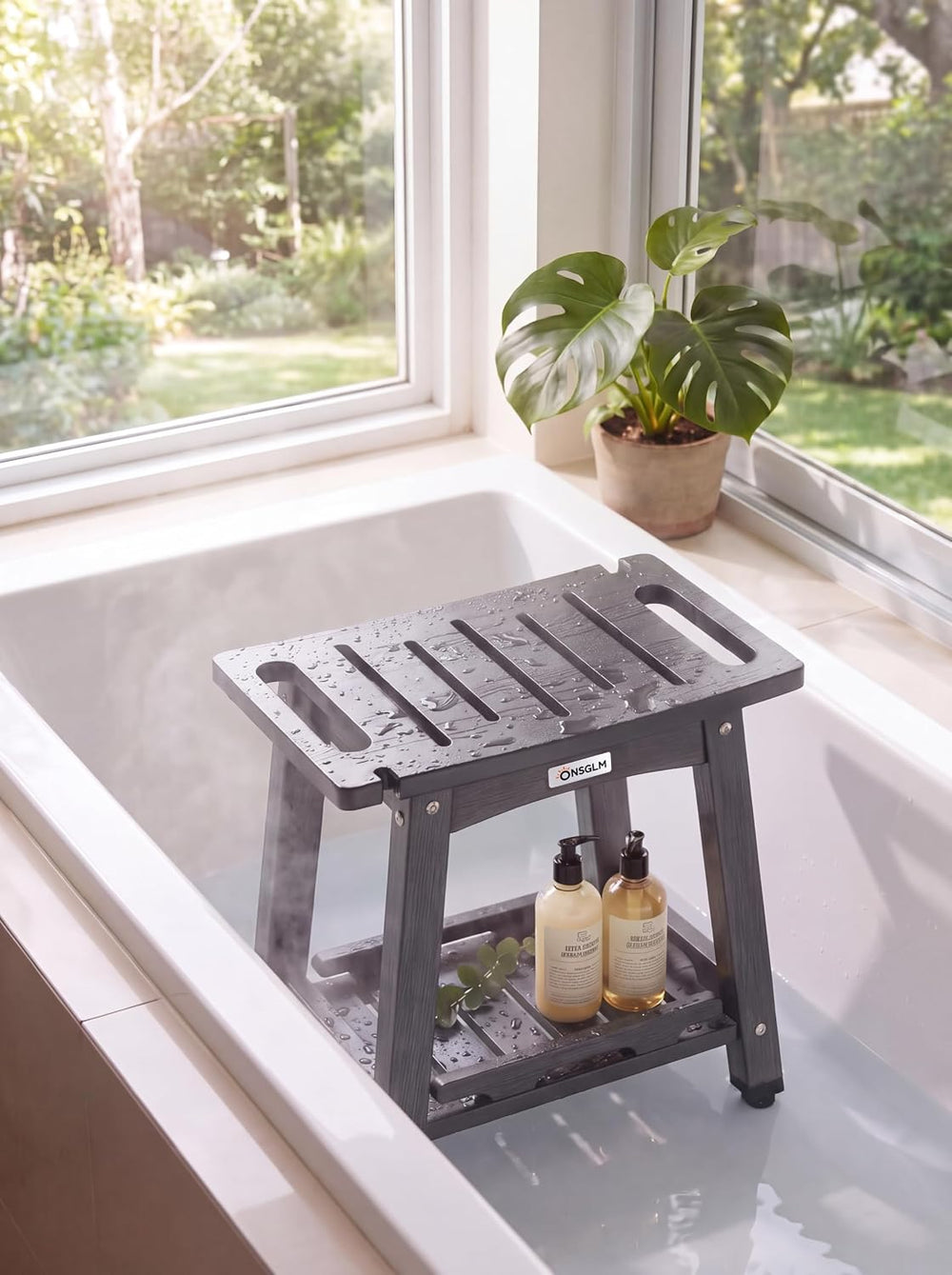 Shower Bench Seat, Non-Slip Shower Benches for Inside Shower to Sit on, HDPE ...
