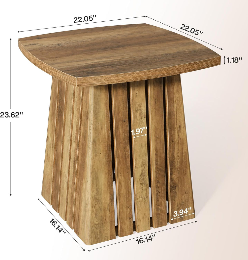 Tribesigns Small Side Table, Brown Farmhouse End Table for Living Room, 22&qu...