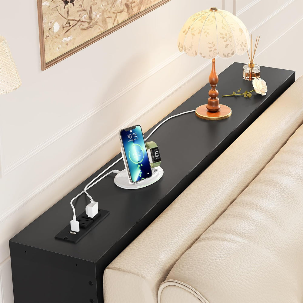 FAVOOSTY 39.4" Sofa Table Behind Couch Table Skinny Narrow Console Table...