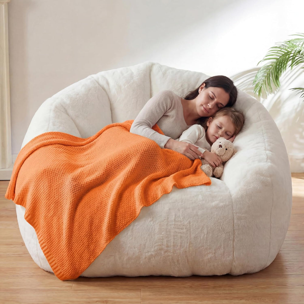 HUGHEAVEN Max Giant Bean Bag Chair, Bean Bag Sofa for Adults & Teens | Ov...