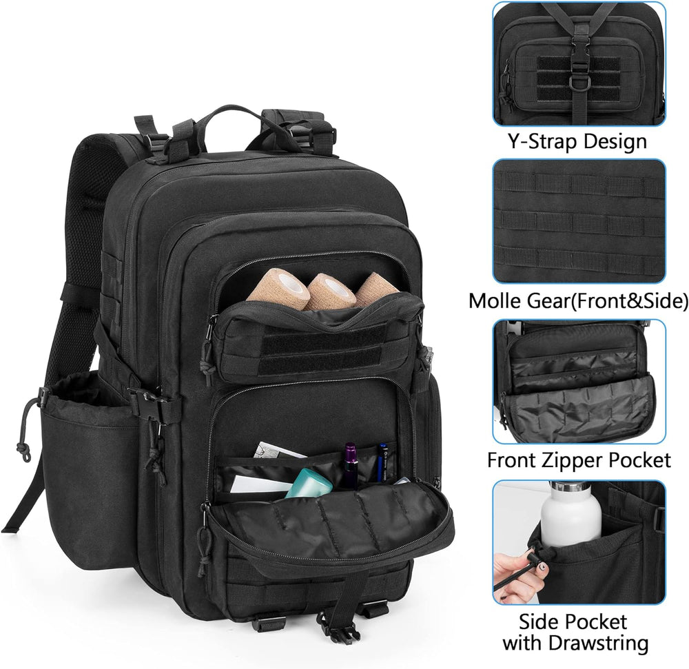 Damero Medical Tactical Backpack, Medical Supplies Bag with Top Y-Strap