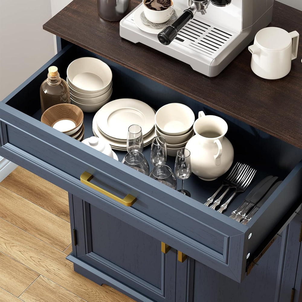 REDAYFUR Kitchen Storage Cabinet with Drawer, Buffet Cabinet with Storable Do...
