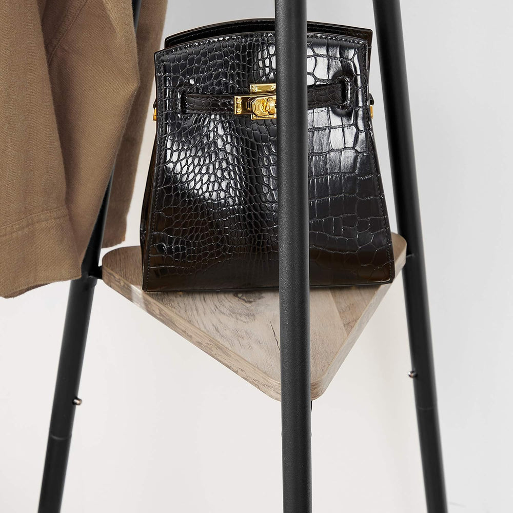VASAGLE Coat Rack Freestanding, Hall Tree with 2 Shelves