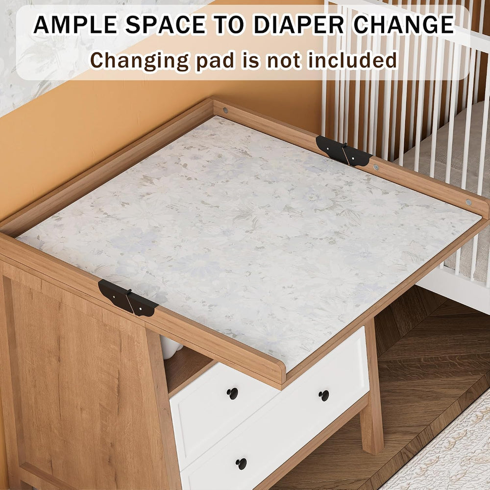 Changing Table Dresser with Foldable Tabletop