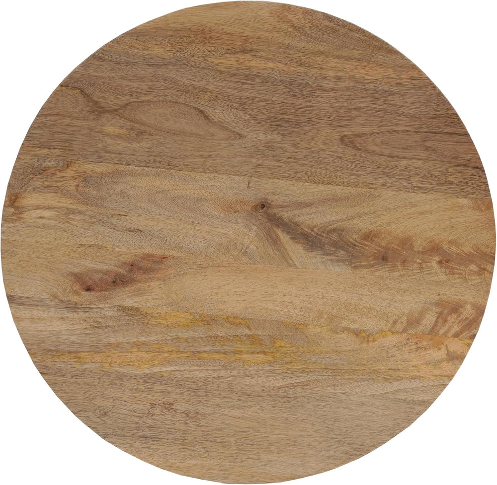 TUP THE URBAN PORT Nina 18.5" Round Handcrafted Side End Table | Natural...