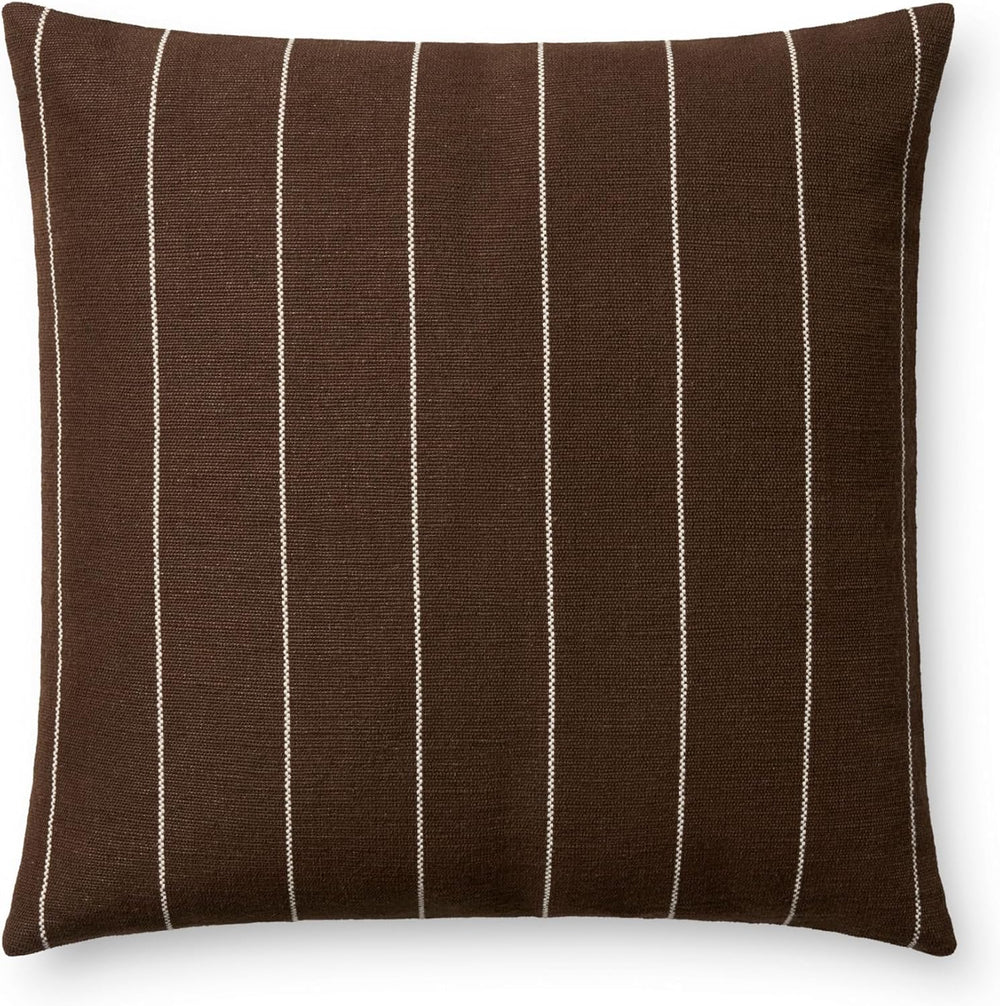 Loloi Amber Lewis Keisha Chocolate/Natural 18'' x 18'' Cover ...