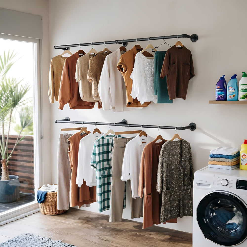 Wall Mounted Clothes Rack 48.8 Inch/4FT