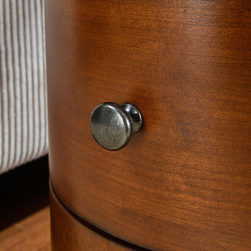 Narrow End Side Table With 2 Drawers and Storage Shelf, Slim Side Tables, Far...