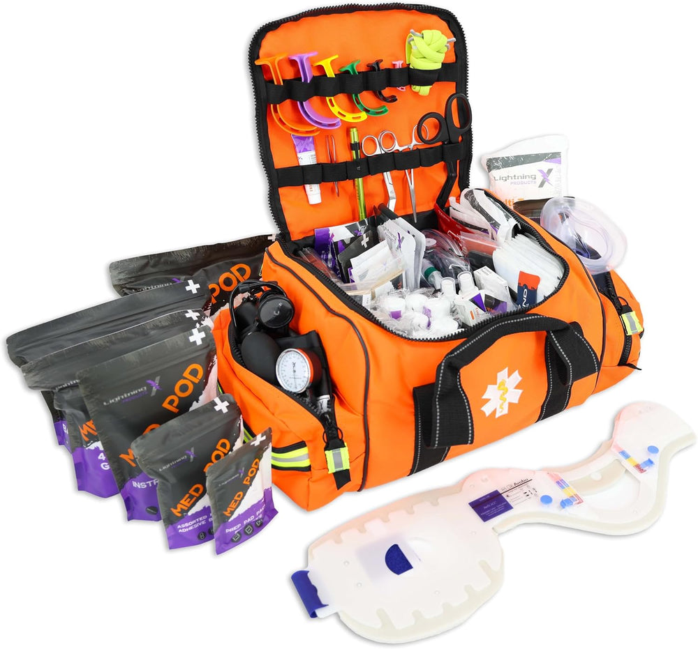 Lightning X Products Lightning X Pre-Stocked EMS/EMT Trauma Kit w/Large First...