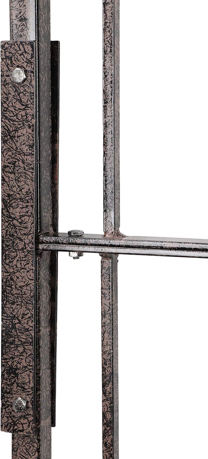 H Potter Premium 8-Foot Iron Garden Trellis - Heavy Duty Plant Support for Cl...