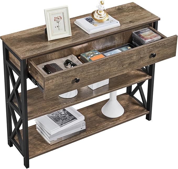 Yaheetech TV Stand, Entertainment Center with Drawer, Media Console Table for...