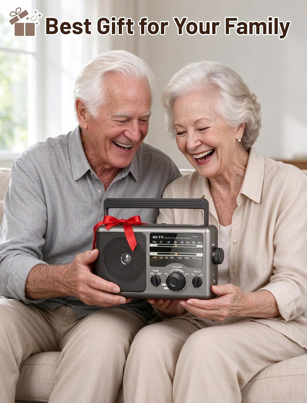 AM FM Portable Radio Battery Operated by 4X D Cell Batteries Or AC Power