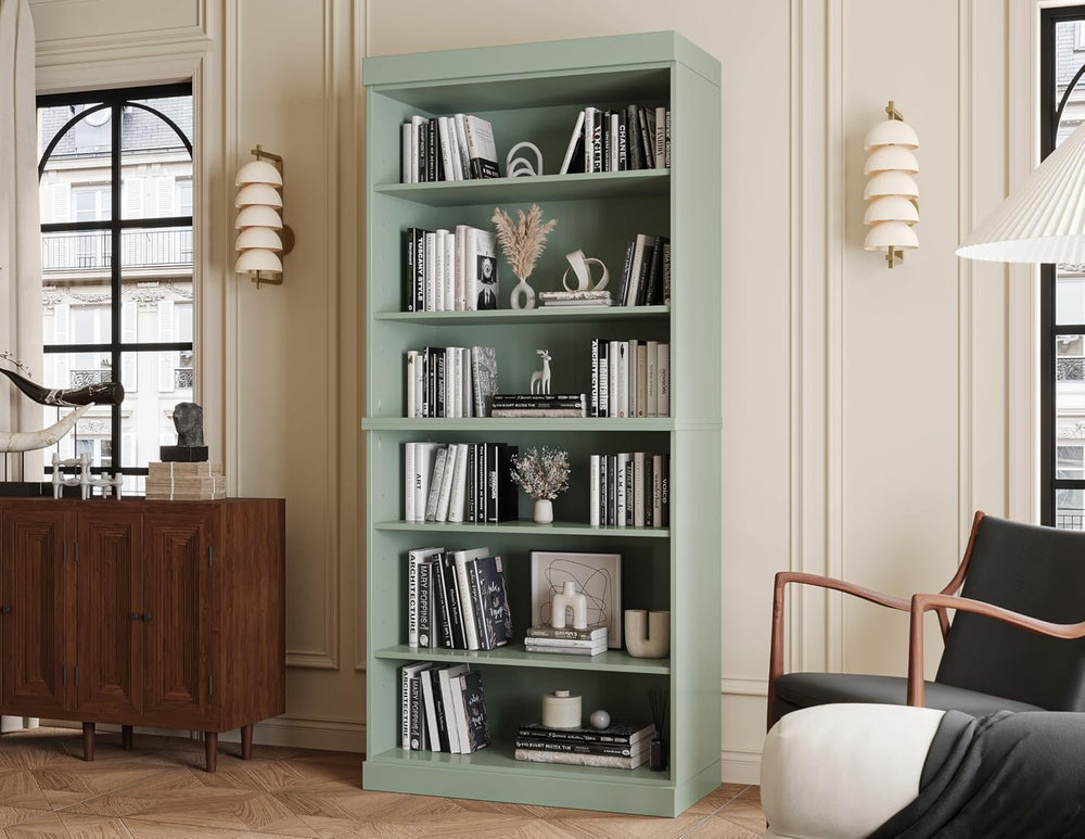 Palace Imports Solid Wood Bookcase - Stackable Modular 6-Tier Bookshelf - 71....