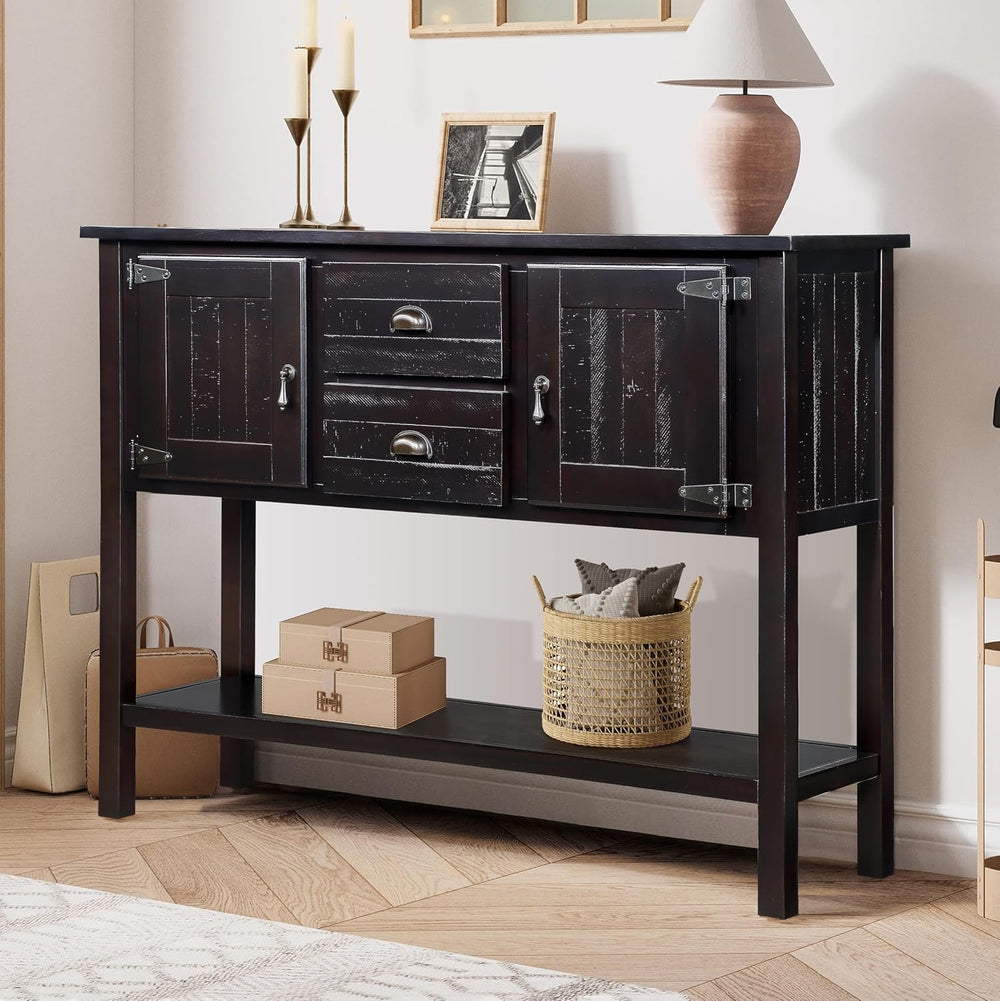 Knocbel Farmhouse 48 Inches Long Console Table for Entryway, Entry Hallway Fo...