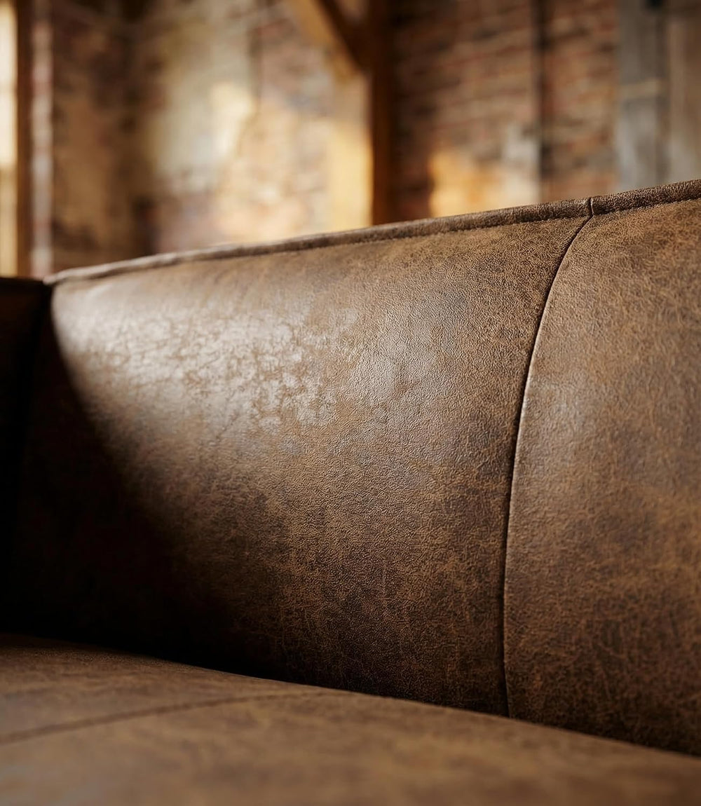 CHERS 83.3" Mid Century Modern Sofa, Luxury French Mixed Fabric Couch wi...
