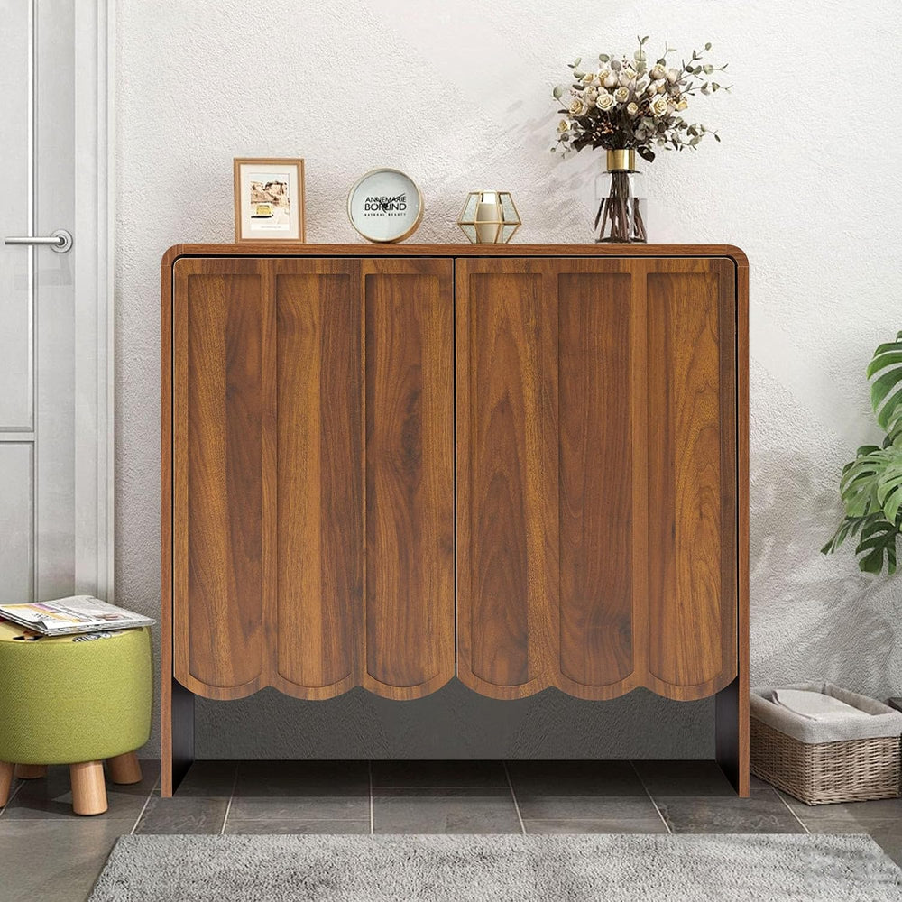 ORRD Sideboard Buffet Cabinet Set of 2, Accent Storage Cabinets with 2 Doors,...