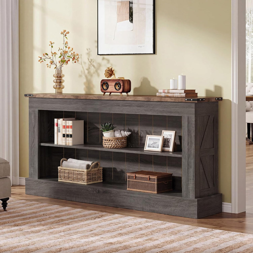 Tribesigns 63" Console Table, 3-Tier Entryway Table with Storage Shelves...