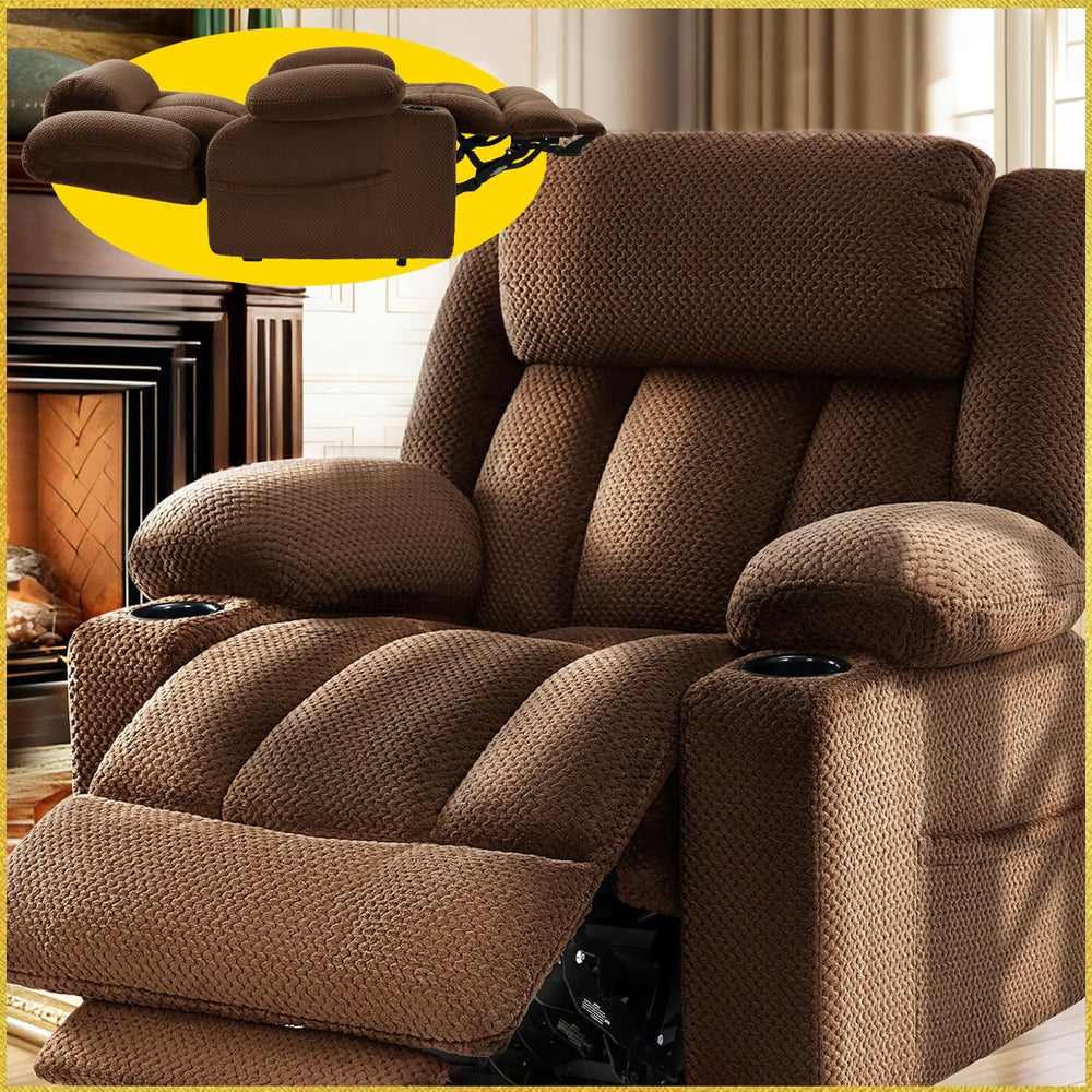 3 Motor Large-Wide Lift Chair, Infinite Position, 180° Lay Flat, Power Lift C...