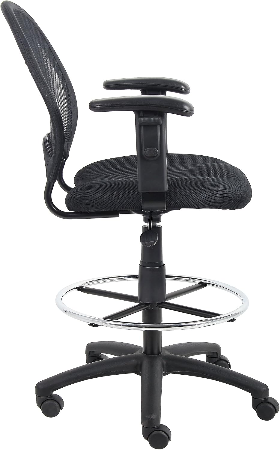 Boss Office Mesh Drafting Stool W/Adjustable Arms (B16216)