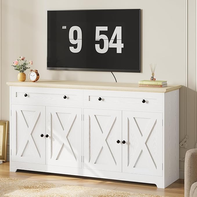 IRONCK Buffet Cabinet with Storage, Sideboard Storage Cabinet, Kitchen Cabine...