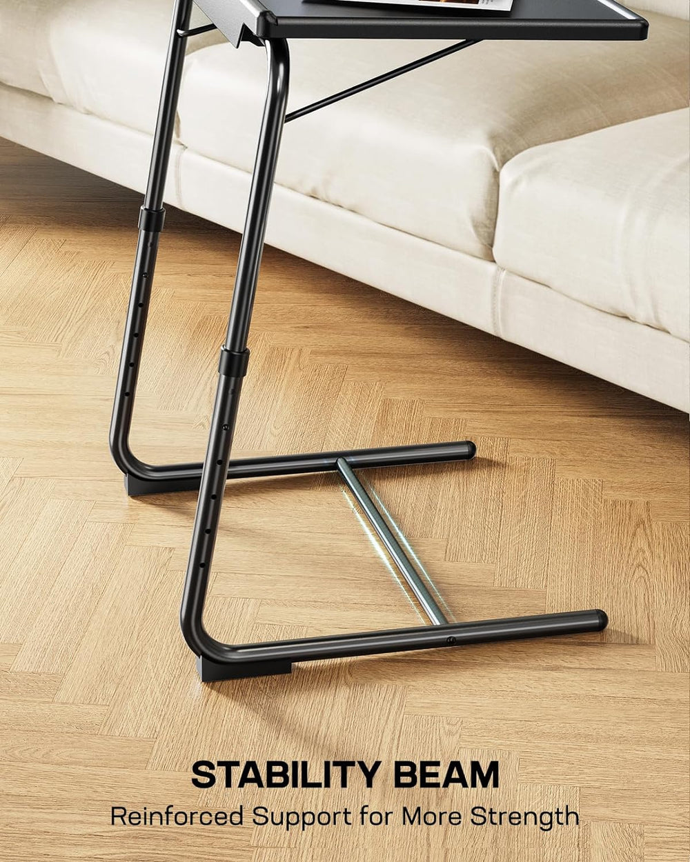 TV Tray - TV Table for Eating, Folding Table Trays with 6 Height & 3 Tilt...