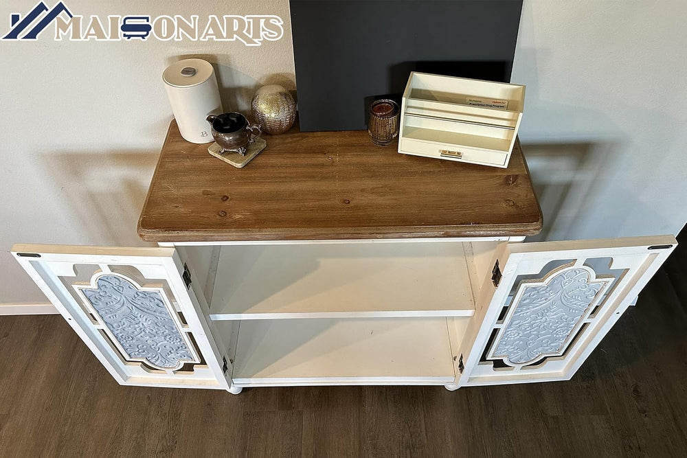 Accent Cabinet with Doors, Entryway Storage Buffet Cabinets