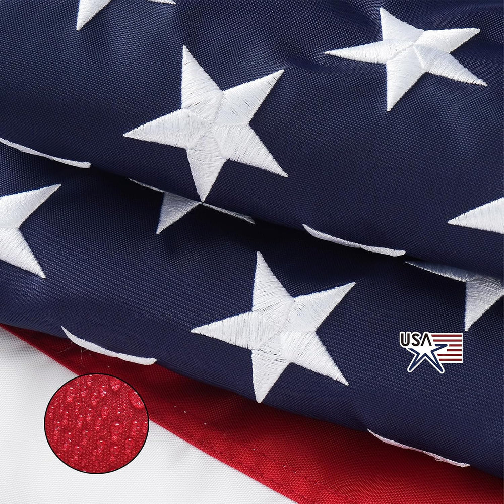 SYII American Flag 3x5 Ft TearProof Series for Outside, Heavy Duty Tough Spun...