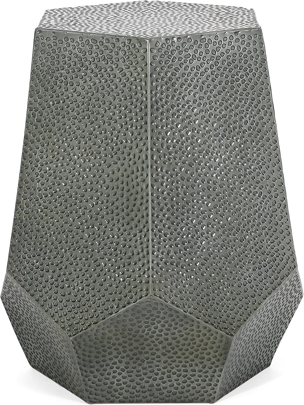roomfitters Modern Hammered Iron Side Table, Metal End Table for Living Room,...