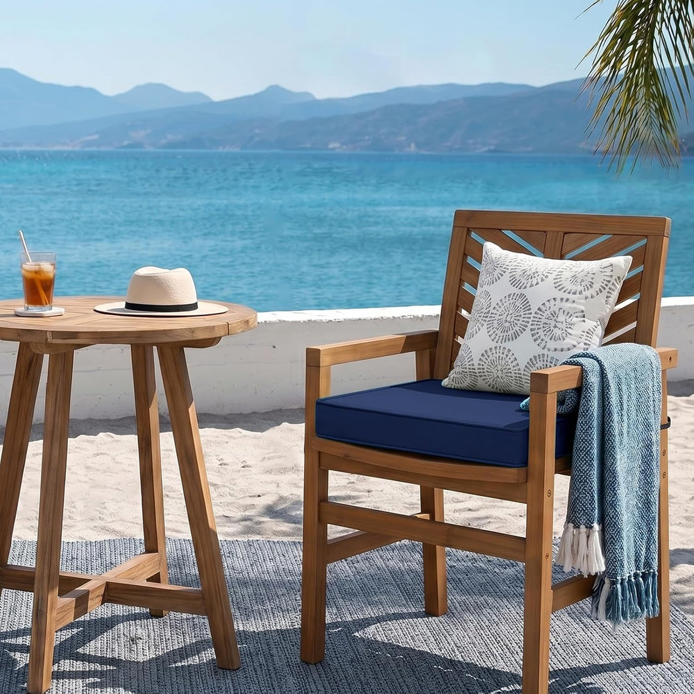 Outdoor Seat Cushions for Patio Furniture, 19x19 Inch Square Patio Chair Cush...