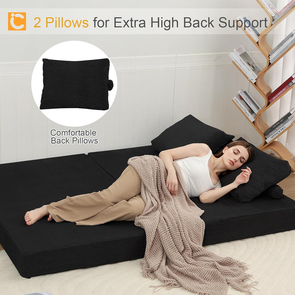 COMAX Futon Sofa Bed, Convertible Sofa Bed, Folding Couches | Low-Profile Cou...