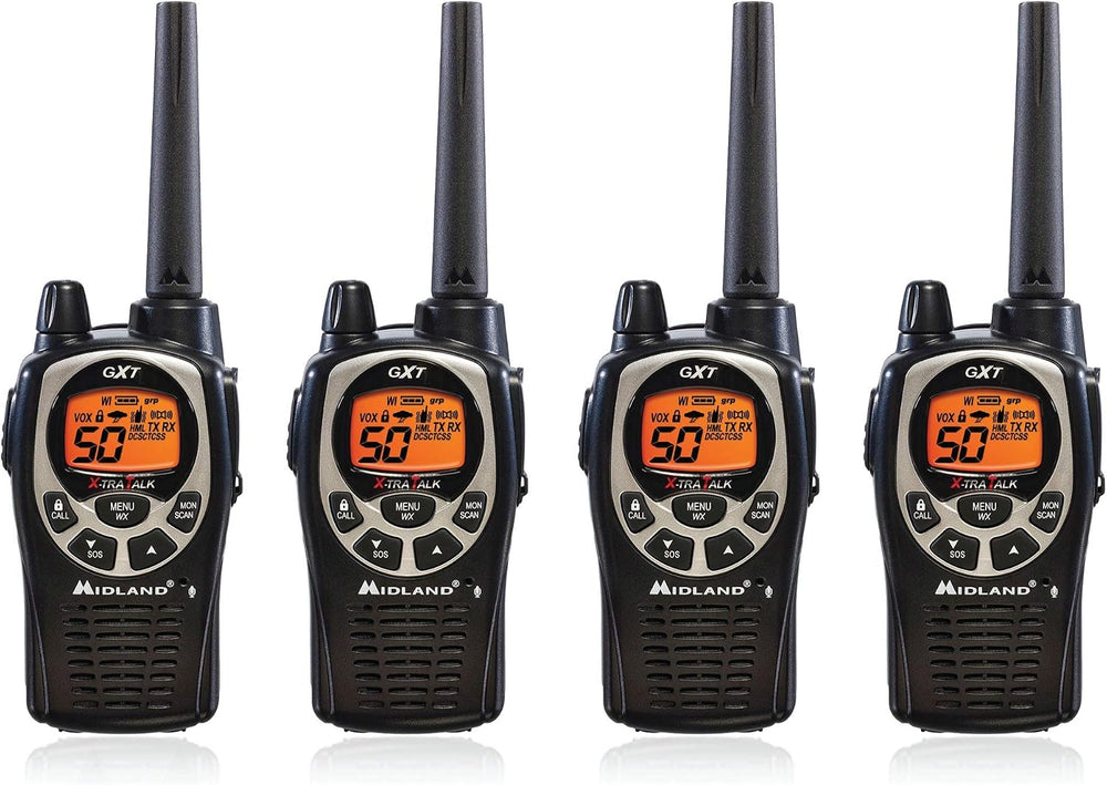 Midland GXT1000VP4 50 Channel GMRS Two-Way Radio - Up to 36 Mile Range Walkie...