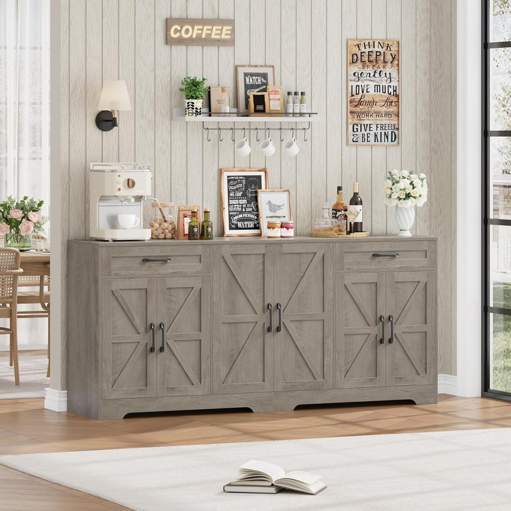 BOTLOG 71” Large Sideboard Buffet Cabinet with Storage