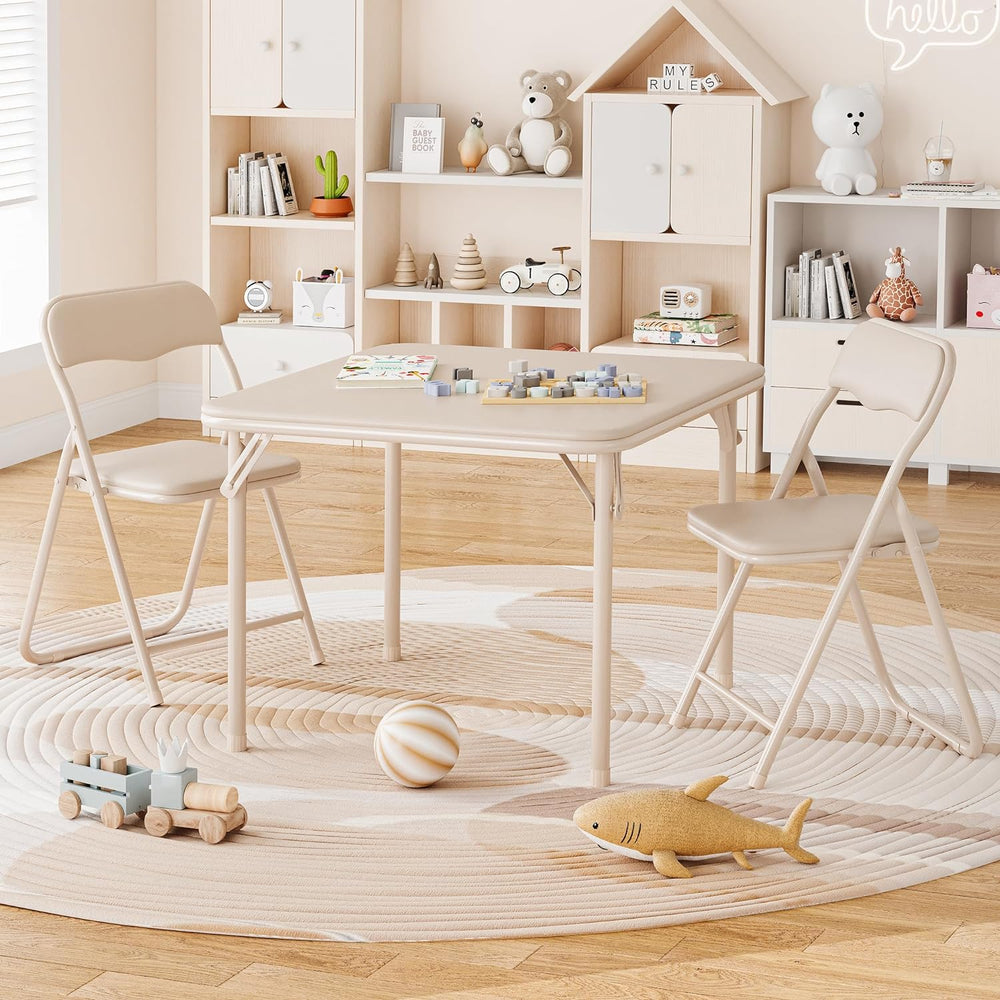 LinTimes Mini Folding Table & Chair Set - 20lb, Simple, Multi, 27.95x26.8...