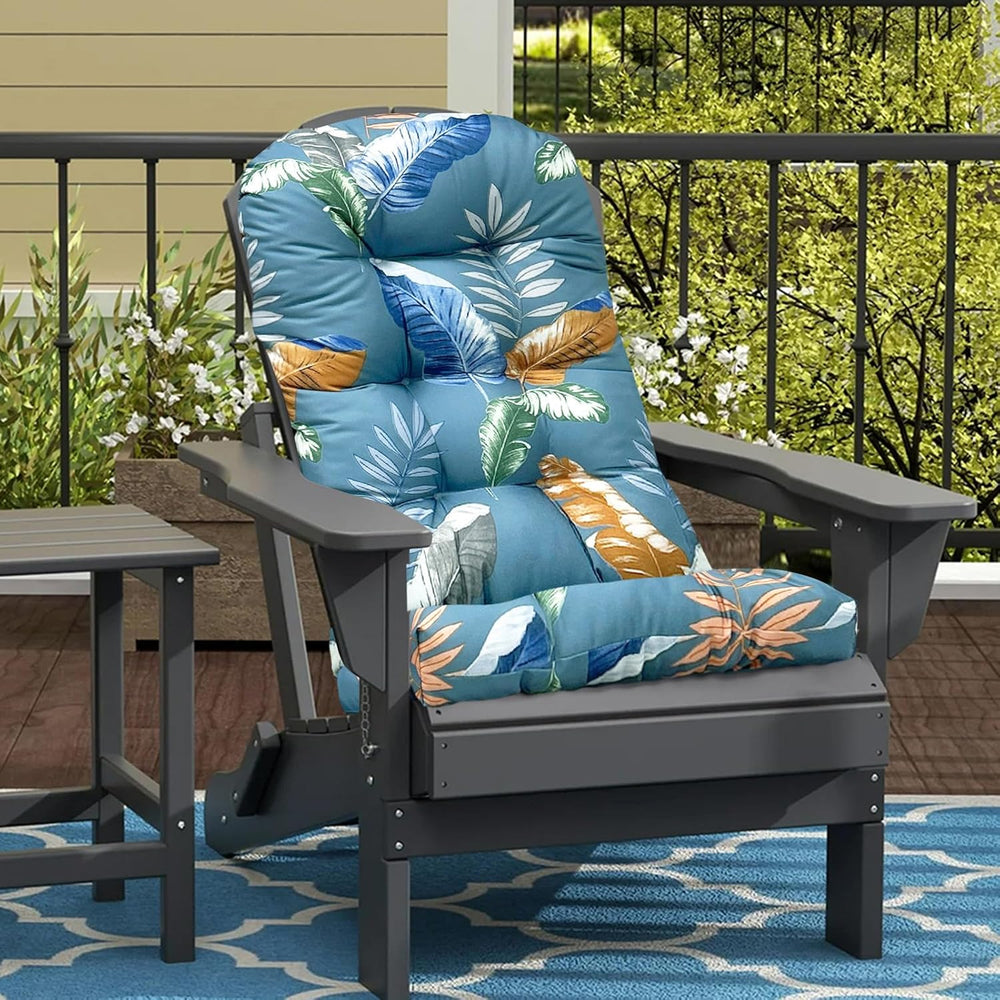 Waterproof Adirondack Chair Cushions 44x22 in ,Outdoor Floral Chair Cushion