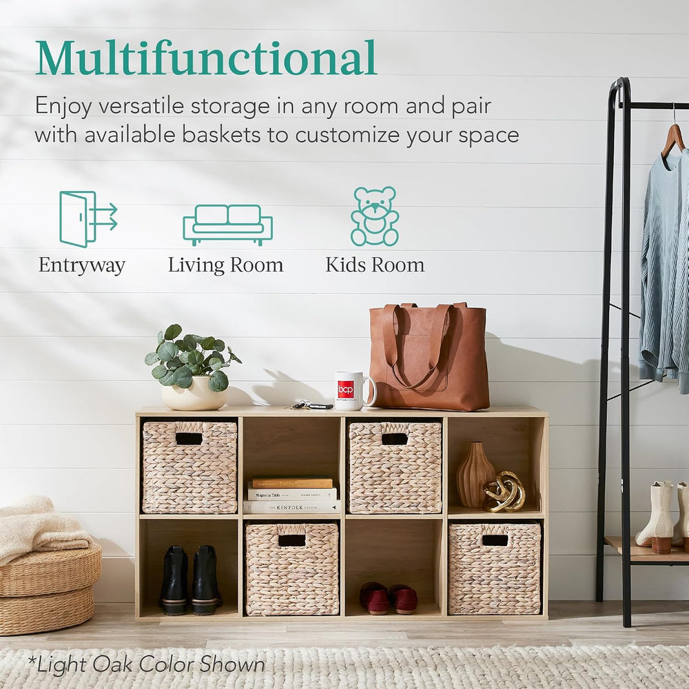 Best Choice Products 8-Cube Storage Organizer, 13.5in Shelf Opening, Bookcase...