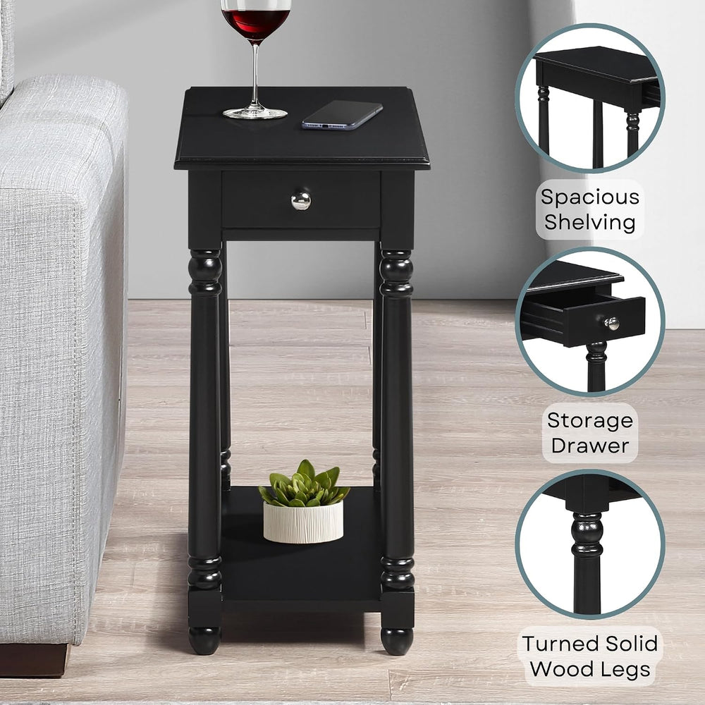 Convenience Concepts French Country Regent Chairside End Table 23.75" - ...