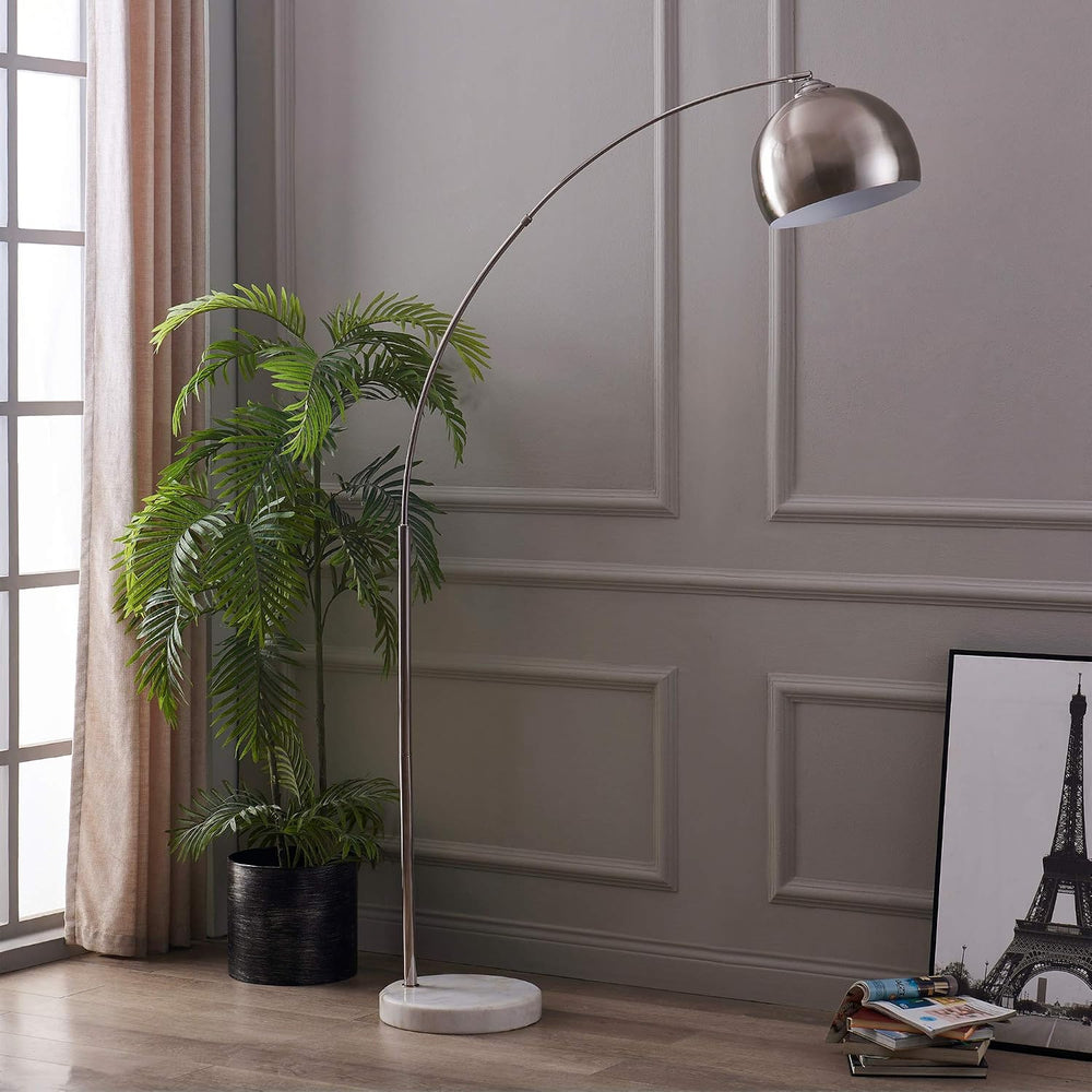 Teamson Home Arquer 68.1" Arc Floor Lamp for Living Rooms, Home Offices,...