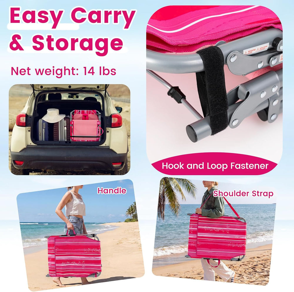 COSTWAY Tanning Chair with Face Hole, Folding Sun Bathing Lounge Chair with A...