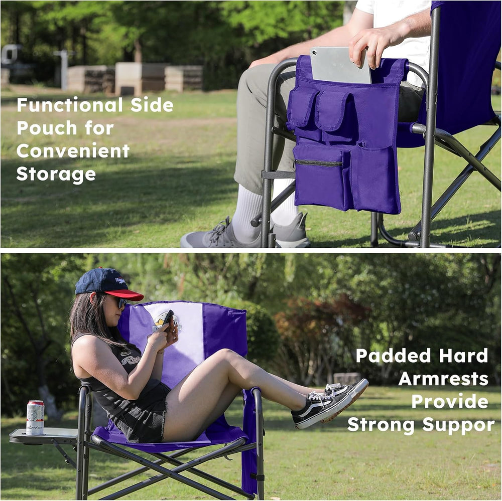 Colegence Oversized Directors Camping Chair Set of 2 Support 600 LBS, Heavy D...