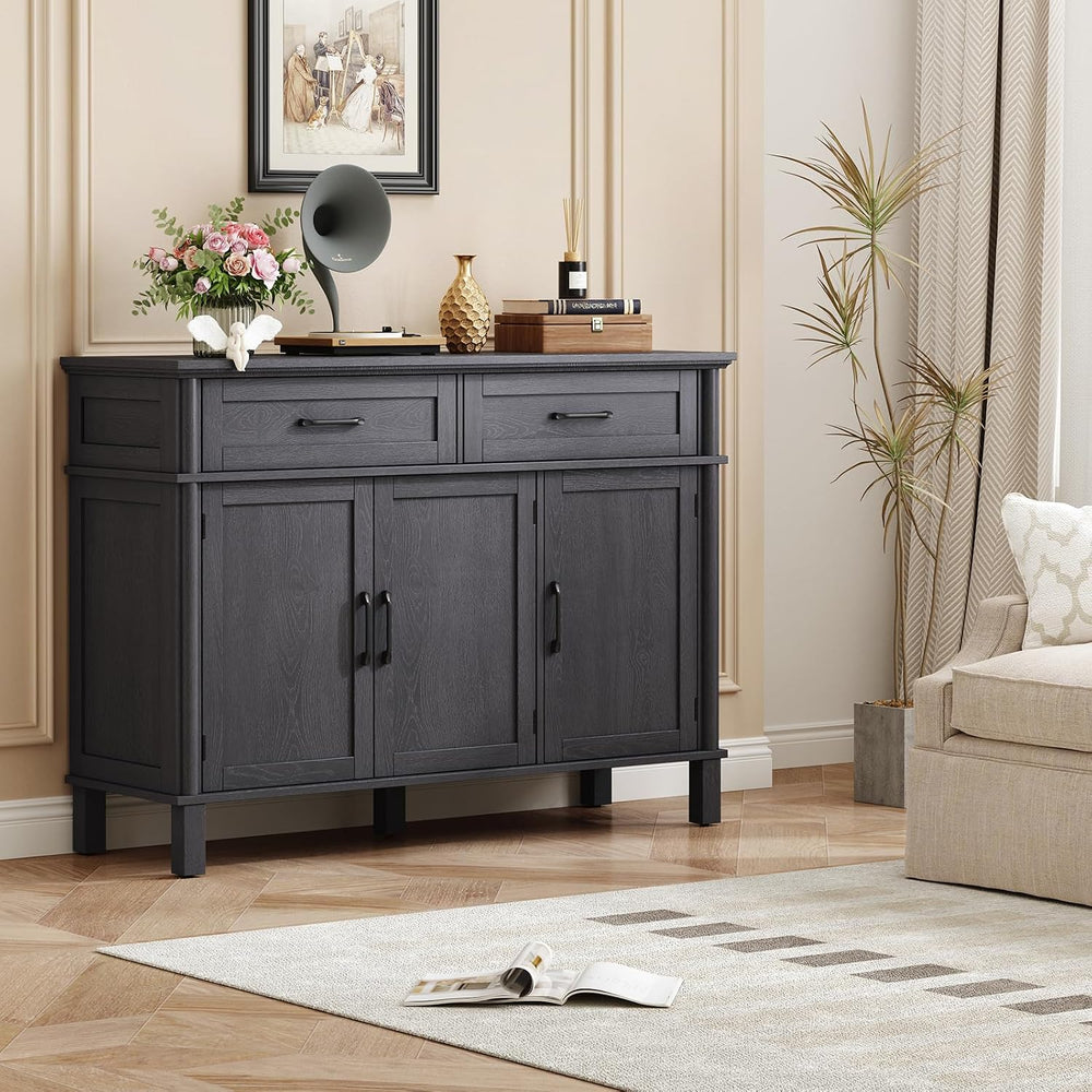 ONBRILL 48 Inches Buffet Cabinet with Storage, Farmhouse Sideboard Buffet w/2...