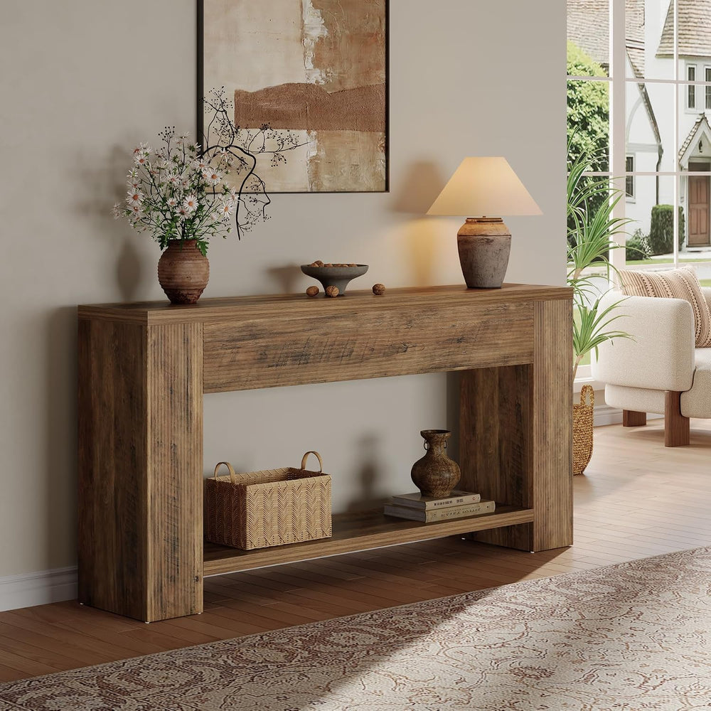 Tribesigns 70.9-Inch Console Tables for Entryway, Narrow Wooden Long Sofa Tab...