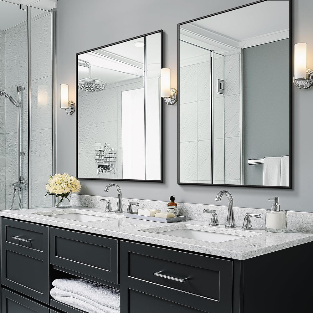 Bathroom Vanity Mirror for Wall 2Pack 36"x24" Bathroom Mirror for O...