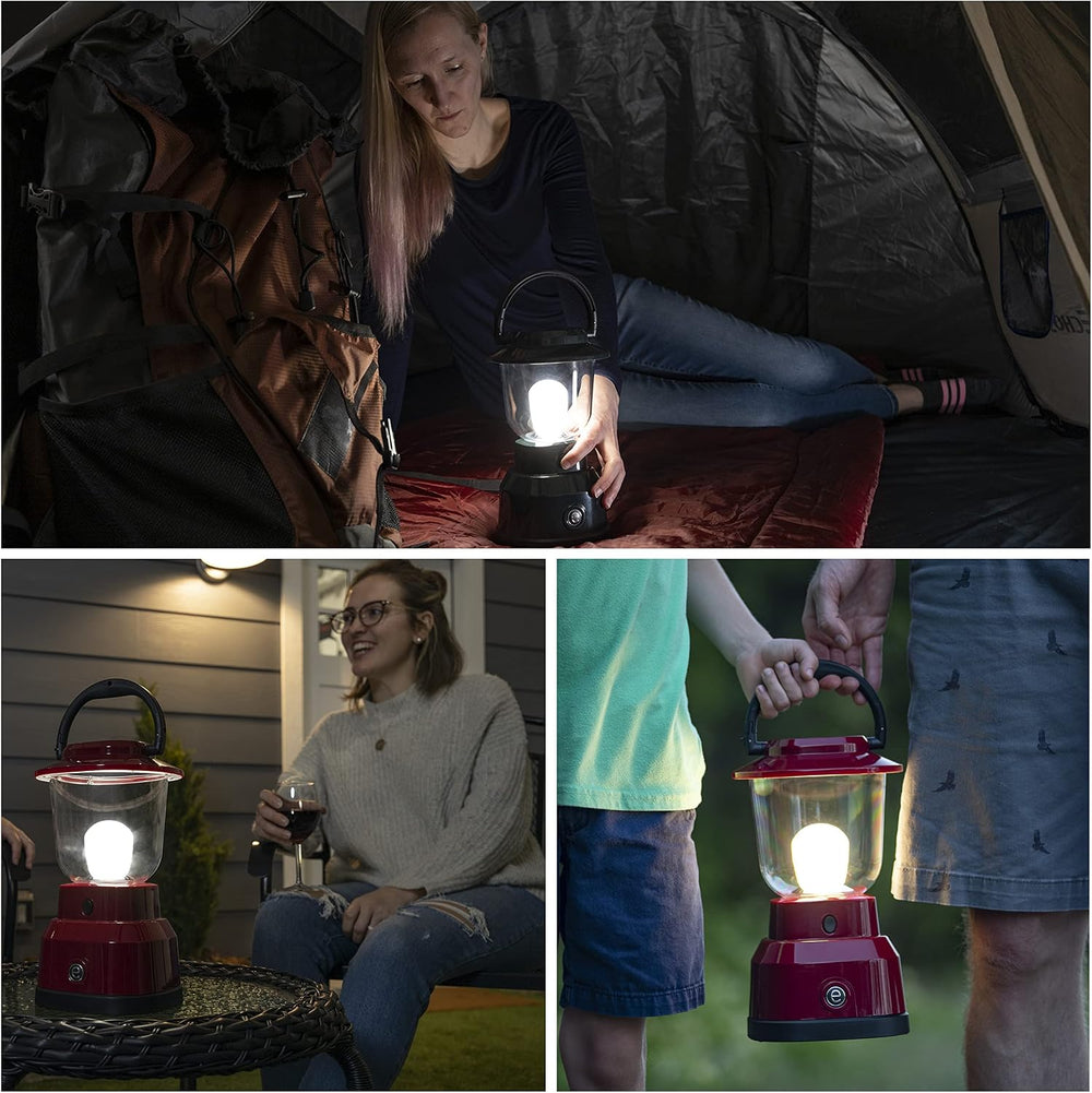 Enbrighten LED Large Camping Lantern, Battery Powered, USB Charging, 800 Lume...